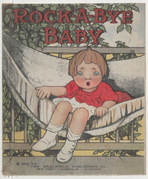 Rock-A-Bye Baby.The Saalfield Publishing Co.U.S.A. .1916.Source : Bibliothèque de L'Heure Joyeuse, P