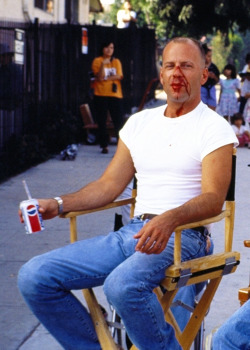 9090432-deactivated20140709:   Bruce Willis on the set of, Pulp Fiction.  