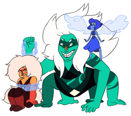 danceofthepetals - gems (and connie) with their fusions!!