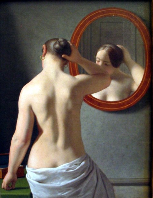 vensuberg:  Man Ray, Dora Maar / Christoffer Wilhem Eckersberg  Seems like there is another painting,much closer to the photo, but I can’t lay hand to it right now? Any one?