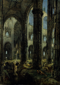 sakrogoat:  Carl Blechen - Gothic Church Ruins 