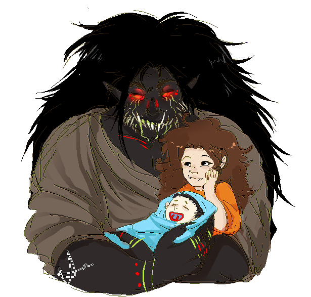it-a:  first art of 2016 is monster dads Baby in the first image,Jake, DJ, and Dax