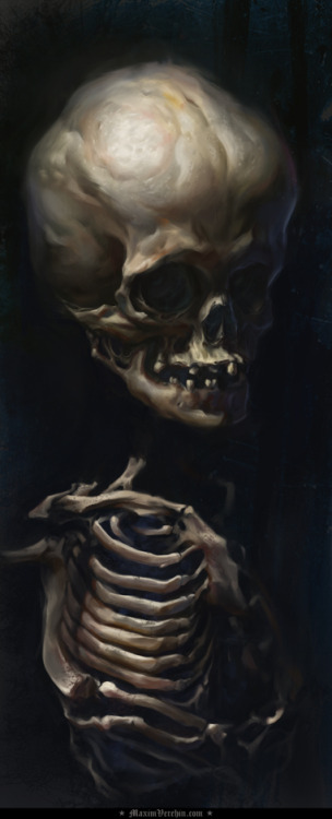 mychestpainwantsacigarette:skull by verehin