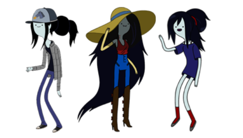 Check out Marceline’s wardrobe!                            