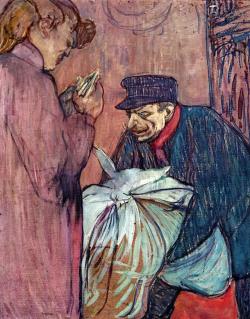 artist-lautrec: The Laundryman Calling at