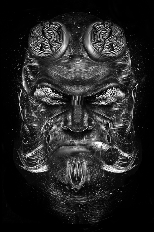 geek-art:   Nicolas Obery - Fantasmagorik Part 2 I already told you about Nicolas Obery awesome work, but it seems that he worked a lot those last weeks ! Hellboy, Mickey, C3PO and many more are waiting for you in the full article ! J’avais déjà