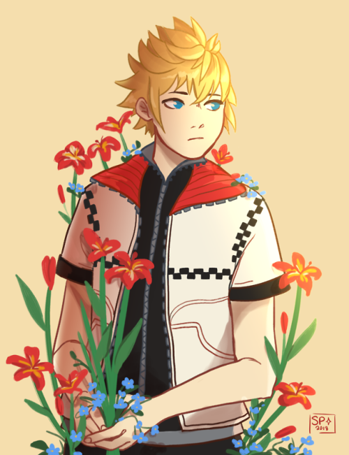 thepenguininspace:Roxas and his flowers