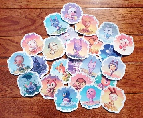 New Animal Crossing Single Stickers are on my Etsy shop!I also currently have a sale going if you bu
