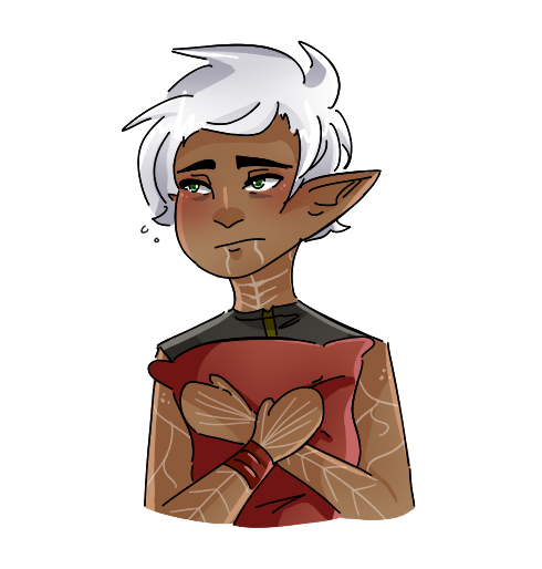the-tevinter-biscuit: a sleepy Fenris for my good friend @gothic-princess-witch for a coffee doodle!