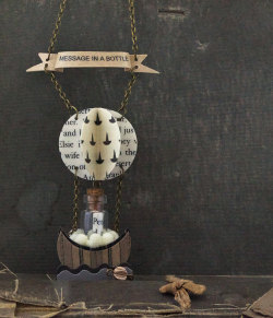 Teachingliteracy:  Message In The Bottle Necklace / Balloon With A Basket And Vile