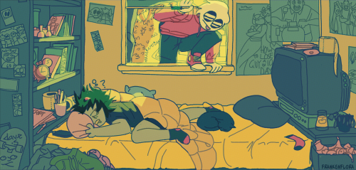 frankenflora: BEDSTUCK my contribution to the crabapple zine!!!! you can get it here!!  this is almost just an elaborate game of spot the difference lmao 
