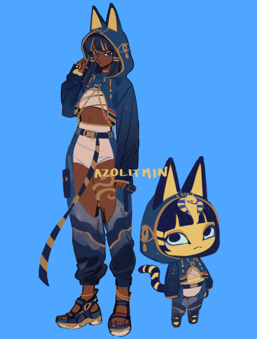 azolitmin:Ankha gijinka 