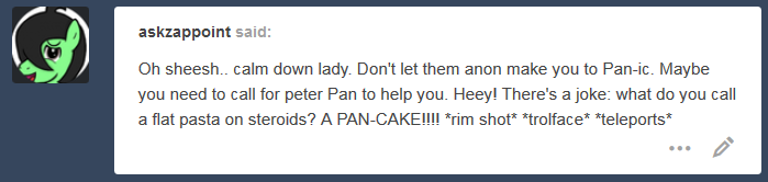 ask-humming-way:ask-humming-way:The only pan you’re getting from me is one to your