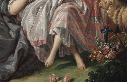 Detail from François Boucher’s La Lettre d'Amour
