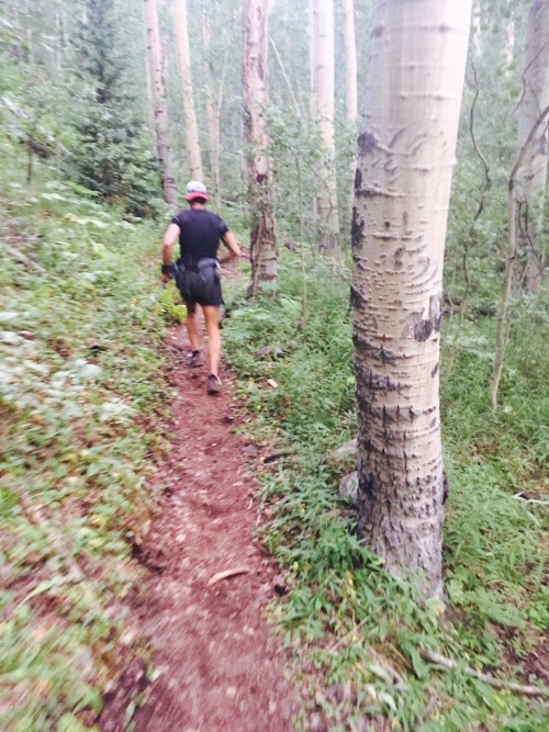 My friend Brian at the Leadville 100 Ultra Marathon in Leadville, Colorado. I was lucky enough to ru