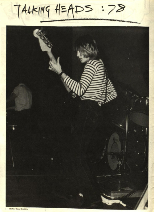 missjune-1975:zombiesenelghetto:Talking Heads: Tina Weymouth, Big Star Fanzine #3, 1978babe babe