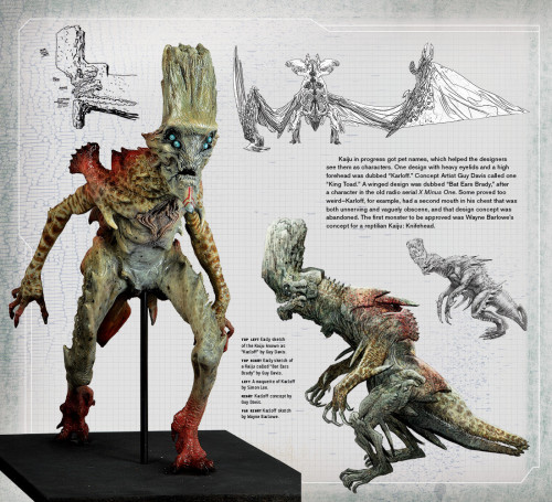 laminatedduck:  charactermodel:  Kaiju and Concepts [ Pacific Rim ] via IO9  Woahohhh look at dem Kaiju. 