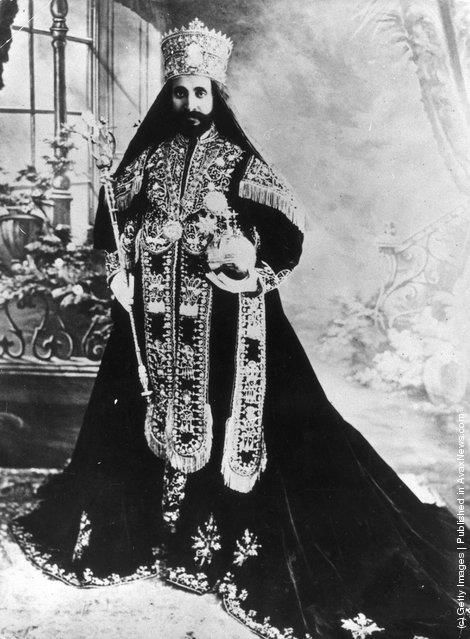 Emperor Haile Selassie I of Ethiopia and his wife, Empress Menen Asfaw, Queen of Queens of Judah. He