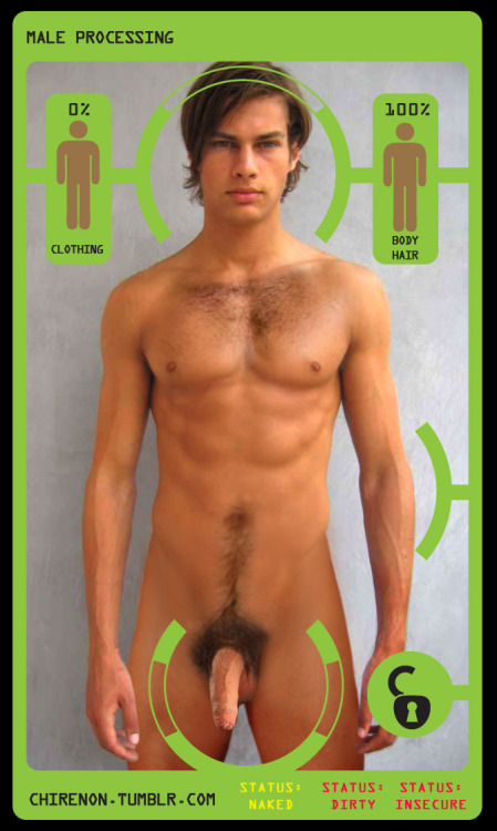 chirenon:  A man steps into an automated male processing booth to begin his new life as a chastity s