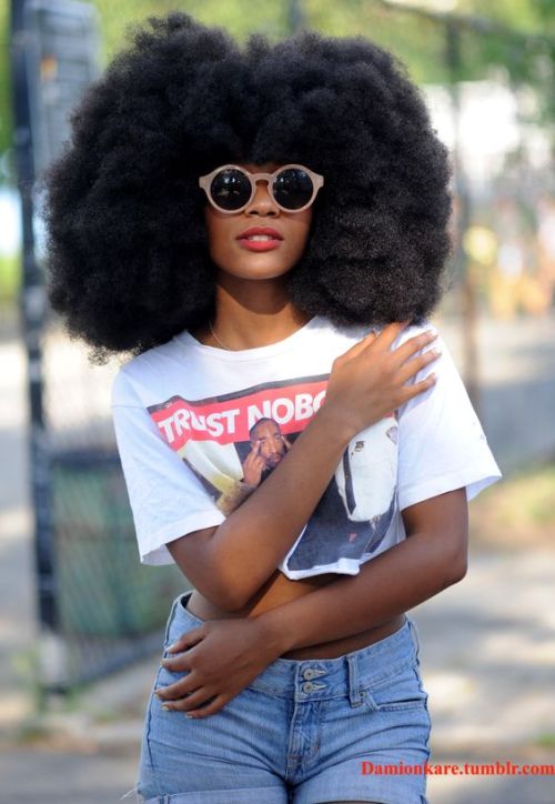 naturalhairqueens:Fro swag looking dope!
