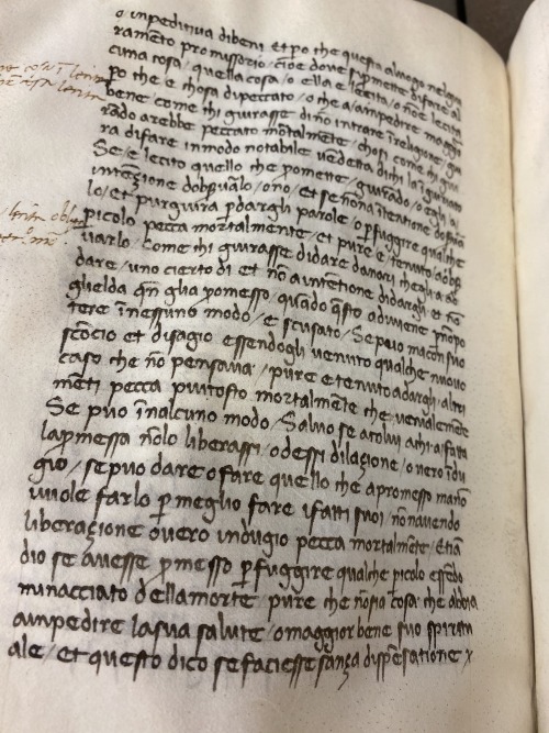 Ms. Codex 318 - [Trattato dei peccati mortali]This manuscript is a treatise on the seven deadly sins