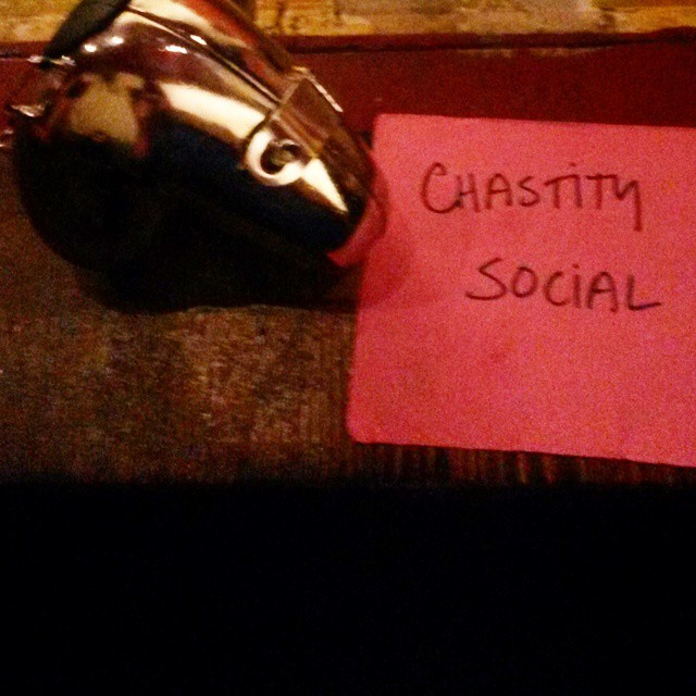 We try to make our #chastity #munch obvious when we meet at #wickedgrounds in #sanfrancisco.