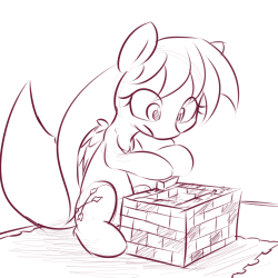dshou:thelikeablepony:dshou:She’s trying to be creative so don’t disturb herJoey: hey, what you doing??    X3