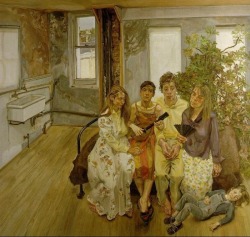 Lucian Freud (Berlin, 1922 - London, 2011), Large Interior (After Watteau), 1981