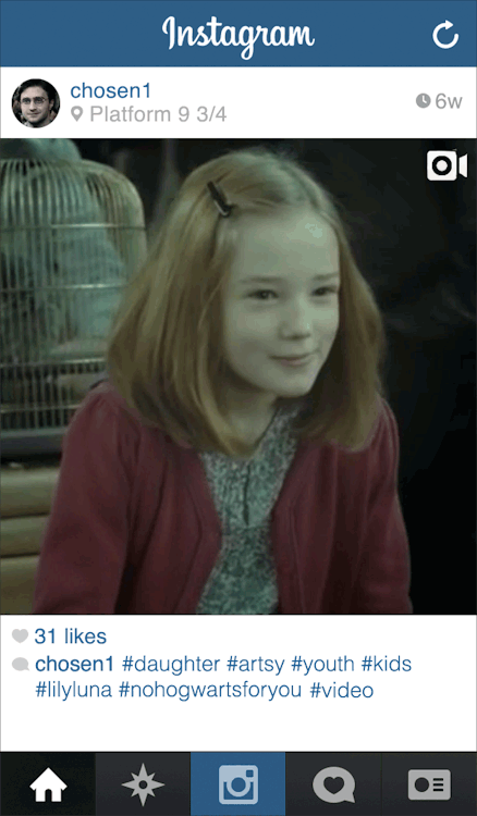 buzzfeed:  If present day Harry Potter had an Instagram, he would be such a dad about it.  