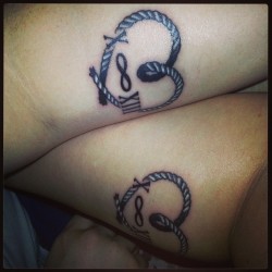 Teehee #nyctattoos #nyclesbians #nyc #loveher #matchingtattoos #tattoos