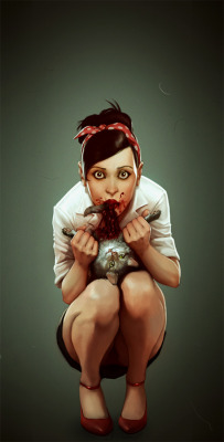 Z0Mbi3-S0Krat3S:  Luv This. -Z Cat_Eater_By_Glooh 