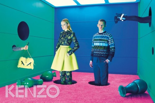 Kenzo and Toilet Paper team up once again for Kenzo’s A/W 2014 campaign. Carol Lim and Humbert