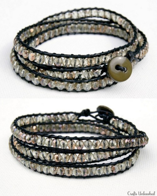 DIY Knockoff Chan Luu Wrap Beaded Bracelet Tutorial from Crafts Unleashed here. I don’t post m