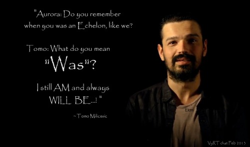 He always will be ECHELON! :) #MARSquote by Tomo Milicevic