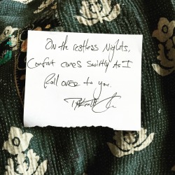tylerknott:  “On the restless nights, comfort comes swiftly as I roll over to you.” — 	Daily Haiku on Love by Tyler Knott Gregson