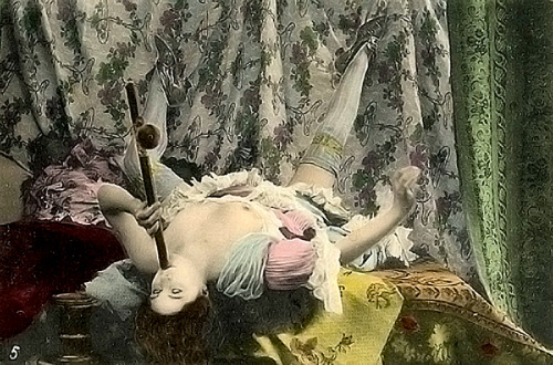 grandma-did:  Off to dreamland (that’s an opium pipe.) 