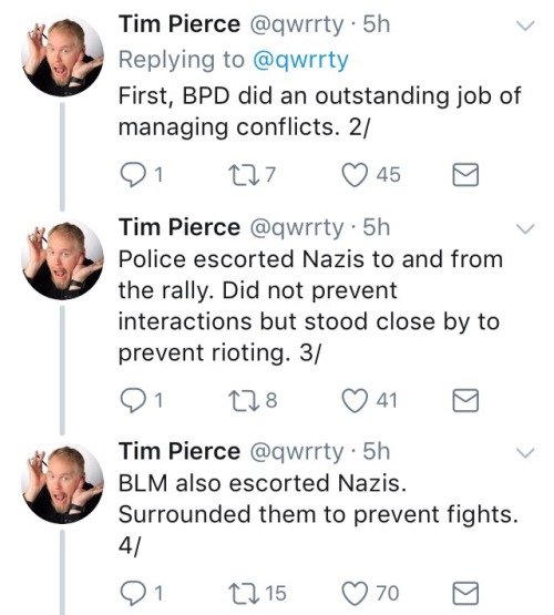 allonsyforever:  BLM organizers and protesters like Imani chose to *put their lives on the line* to ensure that violence did not break out in Boston today. As she so eloquently said, she would not have received the same treatment at a white supremacist