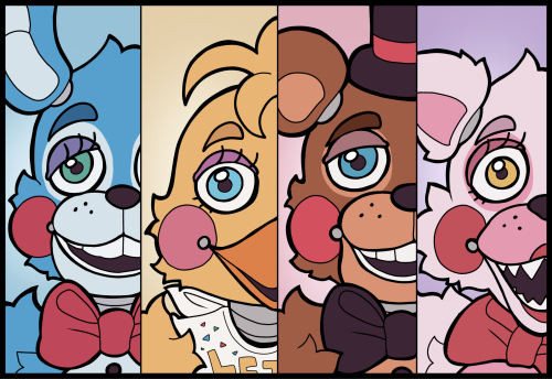 Fnaf Poster Re-draw