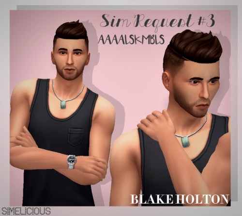 Sim Request 3 ^.^Hey everybody! Here is the third sim from my sim request post! I hope you enjoy you