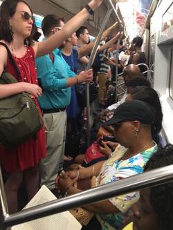 saturnineaqua:  chloworld: thisgirlspeaks:  moisemorancy:  Lmfao, niggas said Rosa Parks somewhere in heaven smiling.   (:  This is actually a result of gentrification but sure. The black people are sitting down because they get on the train first, their