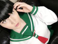 nsfwfoxydenofficial:  “Inuyasha.. SIT BOY!!” Had so much fun being Kagome last night and playing the cursed mask with everyone!!  Missed my stream?? It’s ok you can check it out here its still up!  –&gt; www.twitch.tv/foxycosplay Follow me if