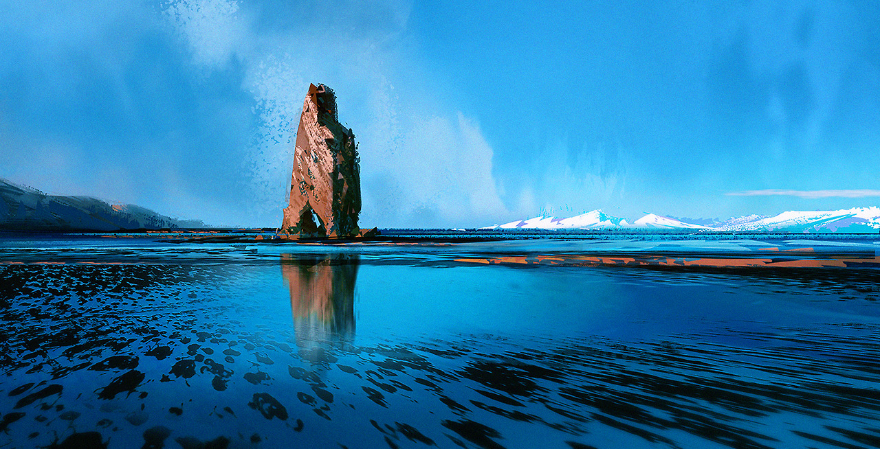 eengvee: More 30/40 minutes landscape/background studies i’ve done with @alekina