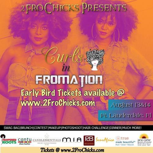 Hey Curlfriends!2FroChicks presents..“Curls in FroMation” an EXCLUSIVE event 8/13 & 