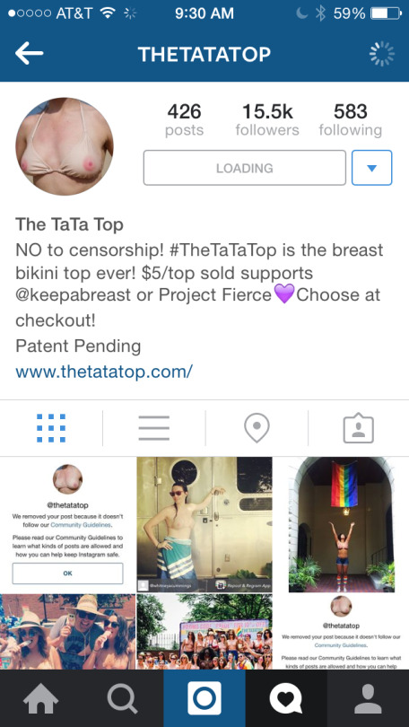 Instagram and censorship² of my nipples