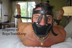 ropetrainkeep:  This is, without question, one of my favorite men to tie up.  I call him “cozy cat” because he feels so easy and comfortable to be around. His body is just about the finest I have ever put my hands on.  In my own way, I feel pretty