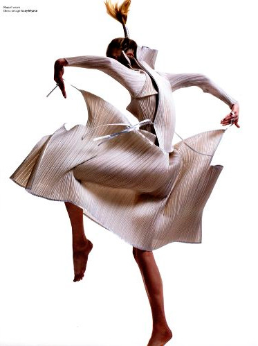 Dress from Issey Miyake’s 1993 ‘Pleats Please’ collection 