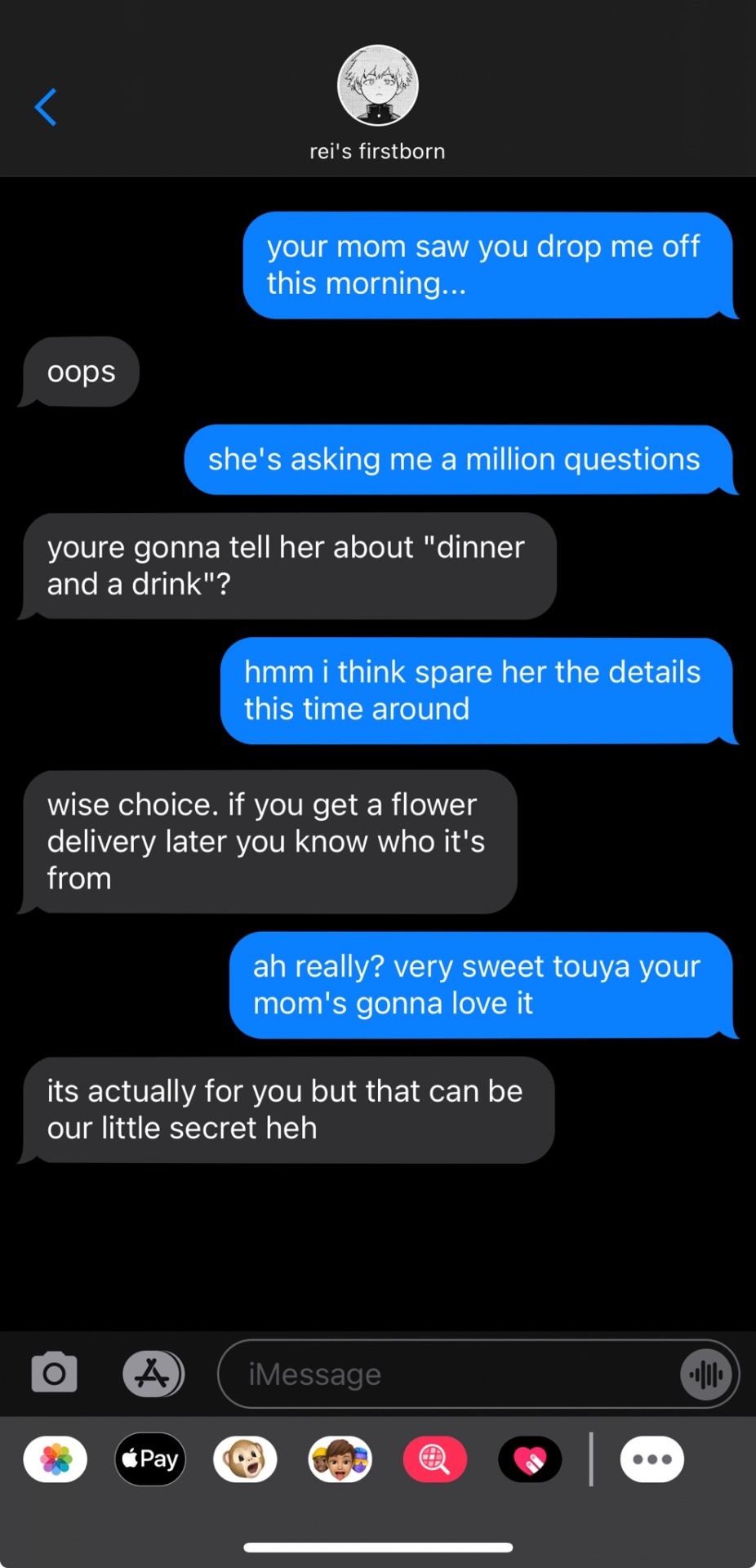 Any Touya Texts I Love Your Smaus Of Him Sm