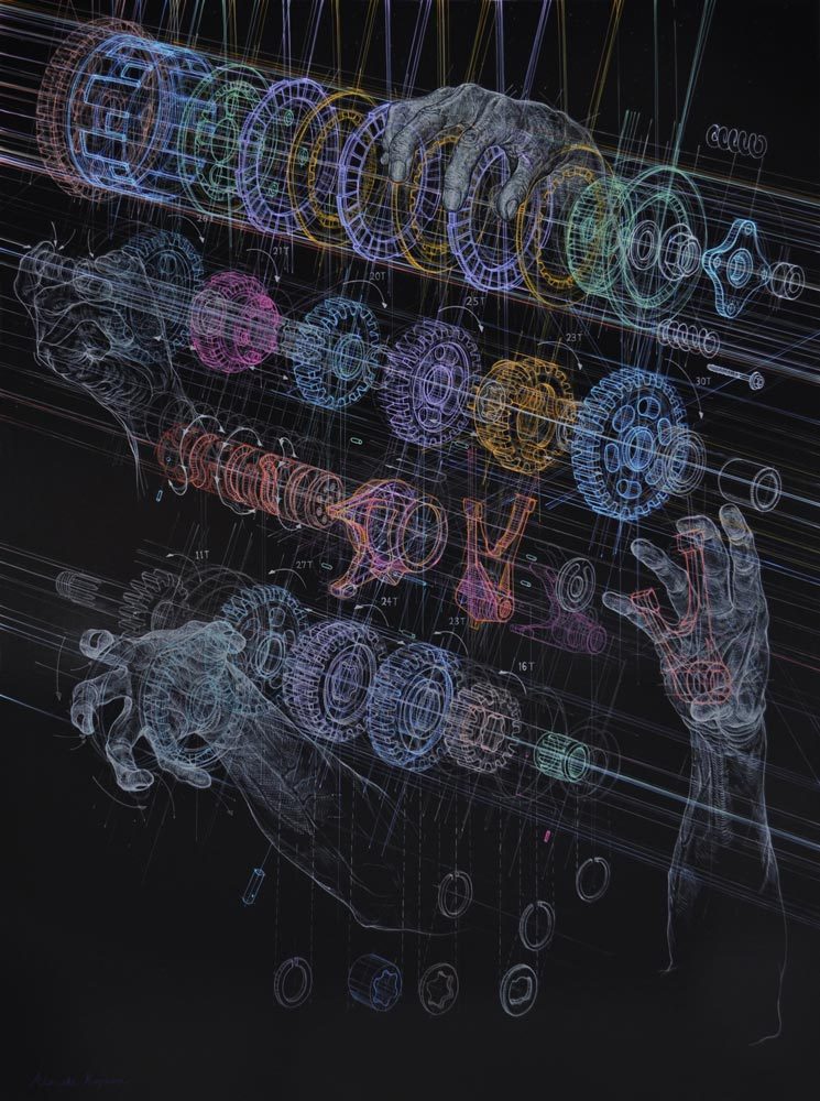 crossconnectmag:  Atsushi Koyama born 1978 is a visual artist from Japan. He holds