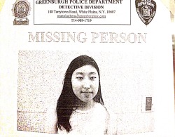 fascinasians:  SIGNAL BOOST: Christine Kang has been missing since January 2, 2015. She was last seen existing Grand Central at 11PM wearing a green pajama top, blue sweatpants, and Uggs. If you have any information, please contact 914-989-1700. 