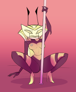 kindahornyart:  The queen puts up a good